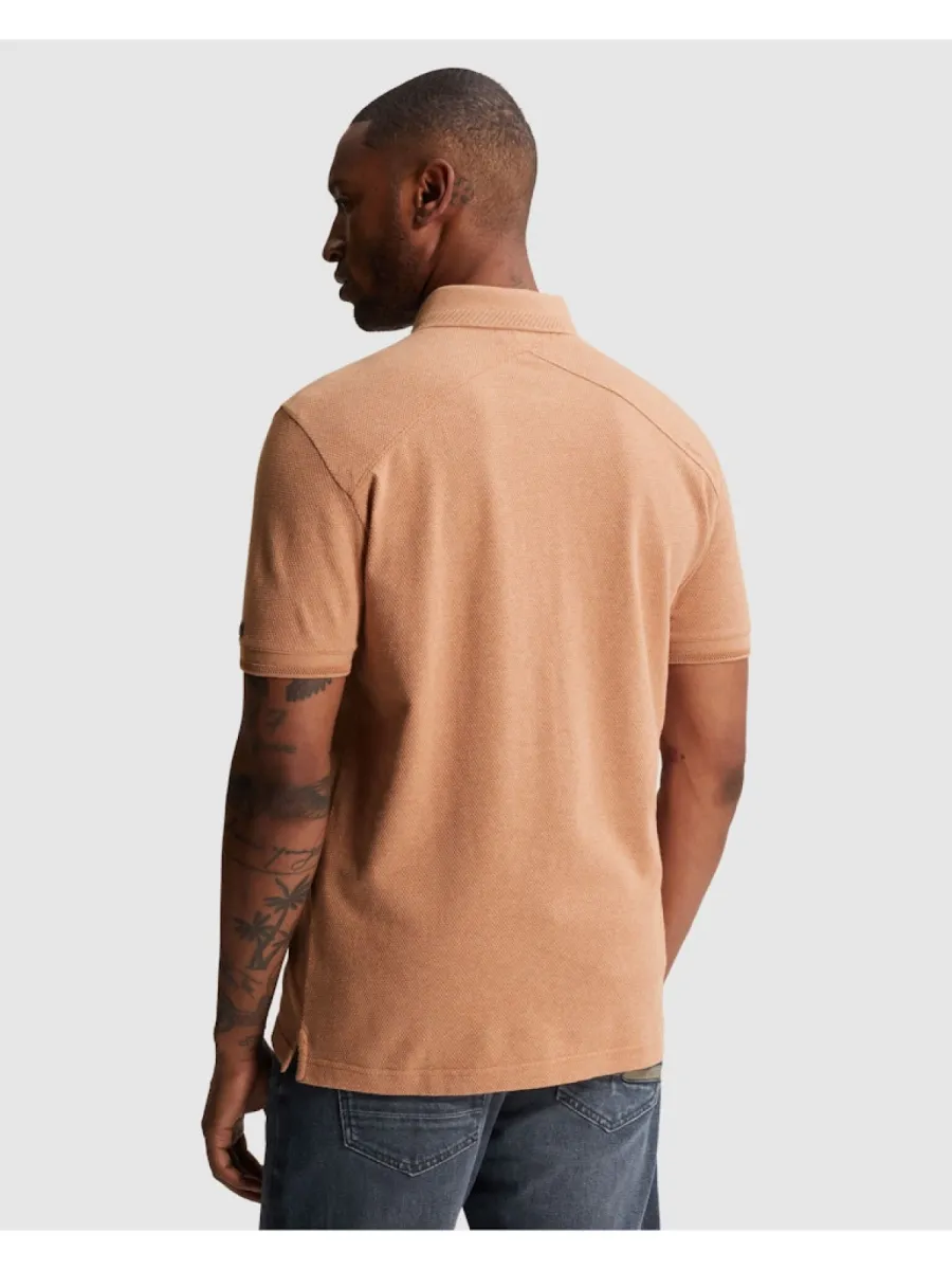 cast-iron-short-sleeve-polo-slim-fit-popcorn-cpss2606864-8136-sunburn-rood-4 CAST IRON-Short sleeve polo slim fit popcorn-CPSS2606864-8136 Sunburn-ROOD