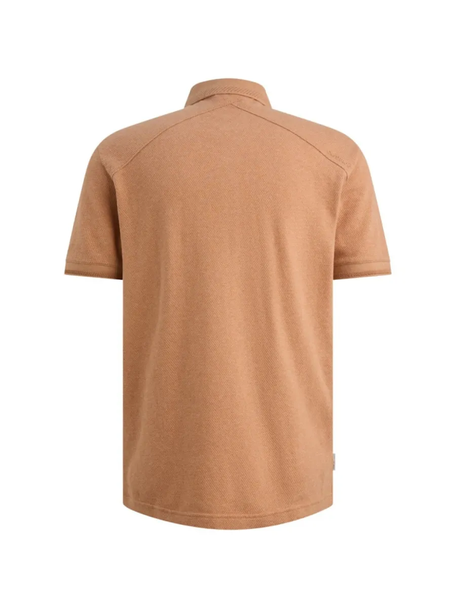 cast-iron-short-sleeve-polo-slim-fit-popcorn-cpss2606864-8136-sunburn-rood-7 CAST IRON-Short sleeve polo slim fit popcorn-CPSS2606864-8136 Sunburn-ROOD