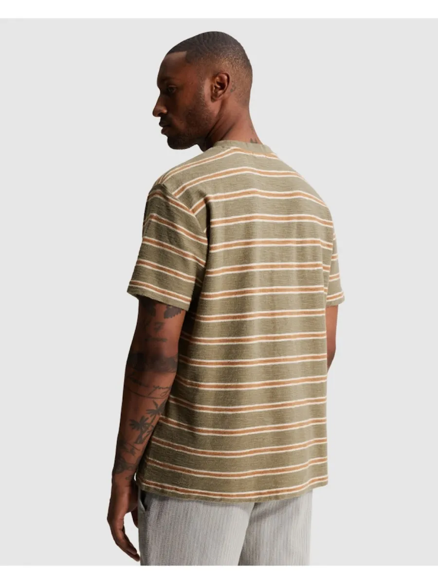 cast-iron-short-sleeve-r-neck-relaxed-fit-structure-ctss2606585-6148-vetiver-groen-3 CAST IRON-Short sleeve r-neck relaxed fit structure-CTSS2606585-6148 Vetiver-GROEN