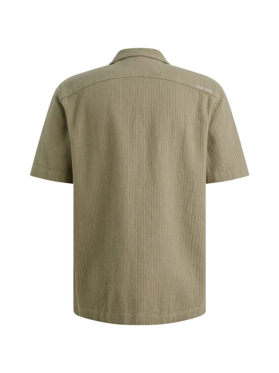 cast-iron-short-sleeve-shirt-yarn-dye-struct-csis2605280-6148-vetiver-groen-6 CAST IRON-Short Sleeve Shirt Yarn dye struct-CSIS2605280-6148 Vetiver-GROEN