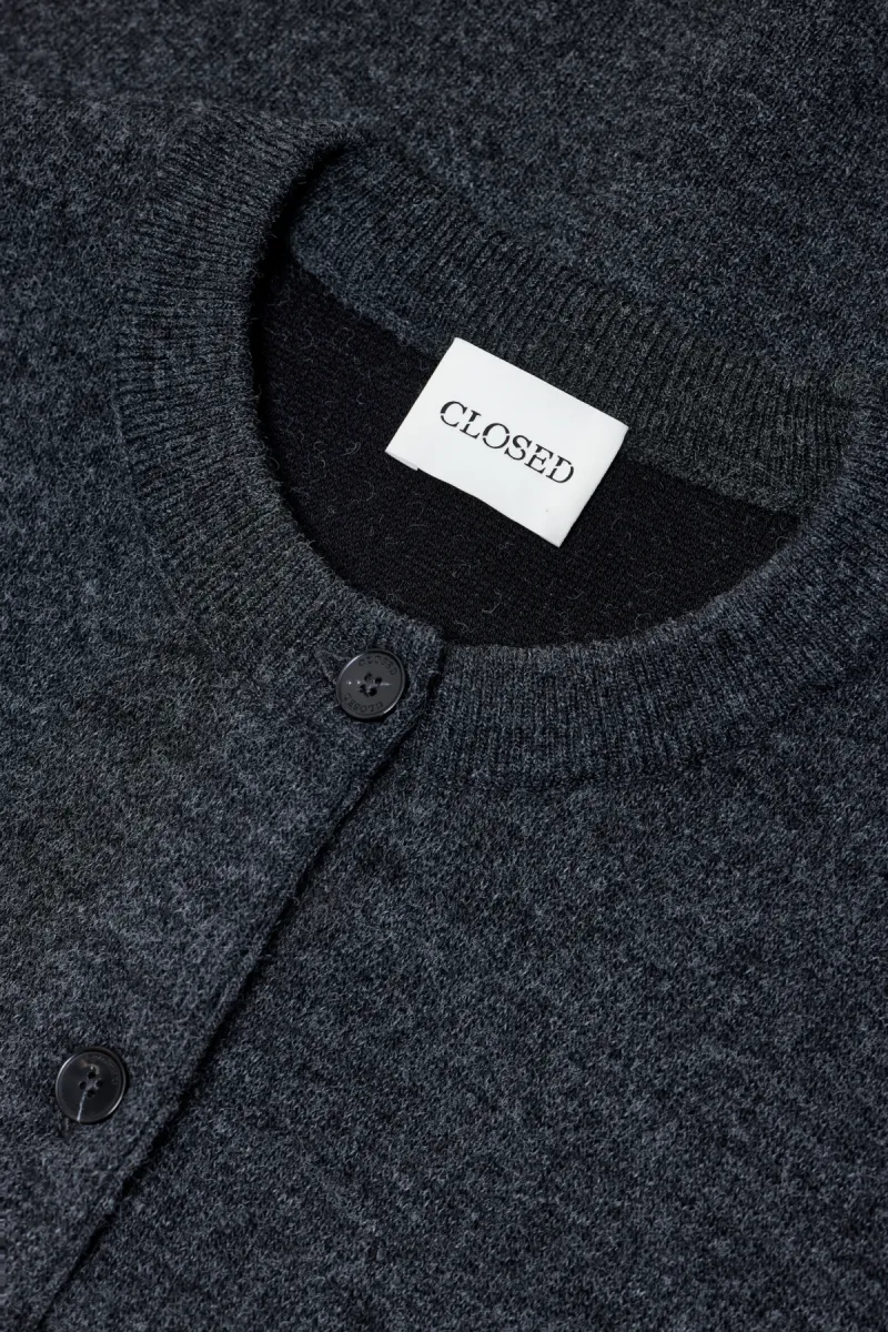 closed-crew-neck-cardigan-c96827-97h-cr-177-black-melange-zwart-7 Closed-Crew neck cardigan-C96827-97H-CR-177 Black melange-ZWART