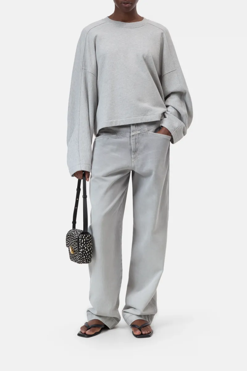 closed-gathered-sweatshirt-c95761-475-22-127-light-grey-melange-licht-parel-grijs-2 Closed-Gathered sweatshirt-C95761-475-22-127 Light grey melange-LICHT-/PAREL GRIJS
