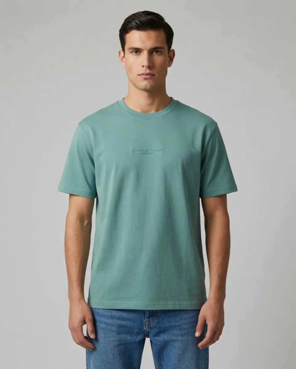 Donkerblauw-T-shirt donkerblauw-DB-26-Iceberg green-GROEN