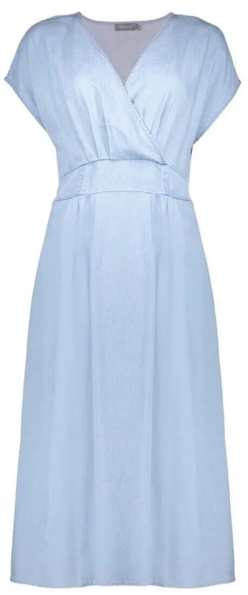 GEISHA-Dress denim lyocell-57305-10-809 Light blue denim-LICHT DENIM