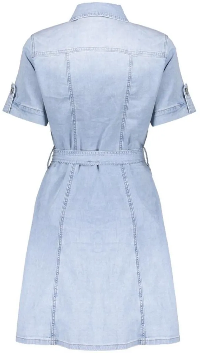 GEISHA-Jeans dress-57301-10-830 Bleached denim-LICHT DENIM