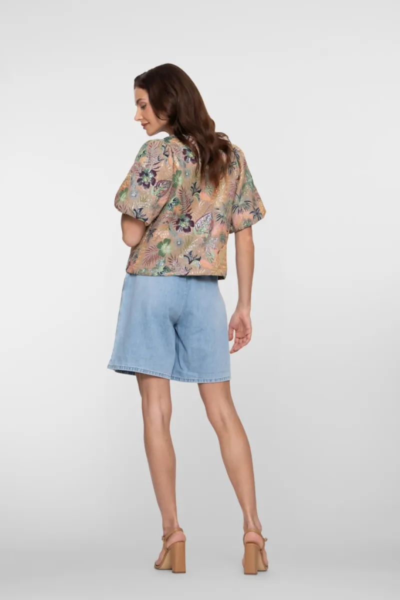 geisha-shorts-elastic-waist-61302-10-830-bleached-denim-denim-2 GEISHA-Shorts elastic waist-61302-10-830 Bleached denim-DENIM