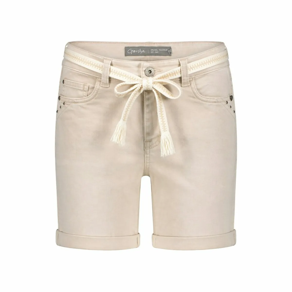 GEISHA-Shorts-FRANCES jog-720 Sand-ZAND