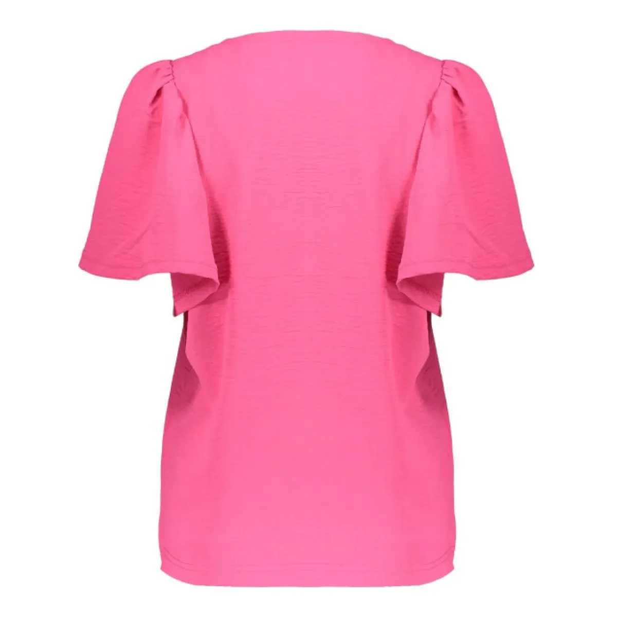 GEISHA-Top crinckle-53352-21-451 Raspberry-ROOD