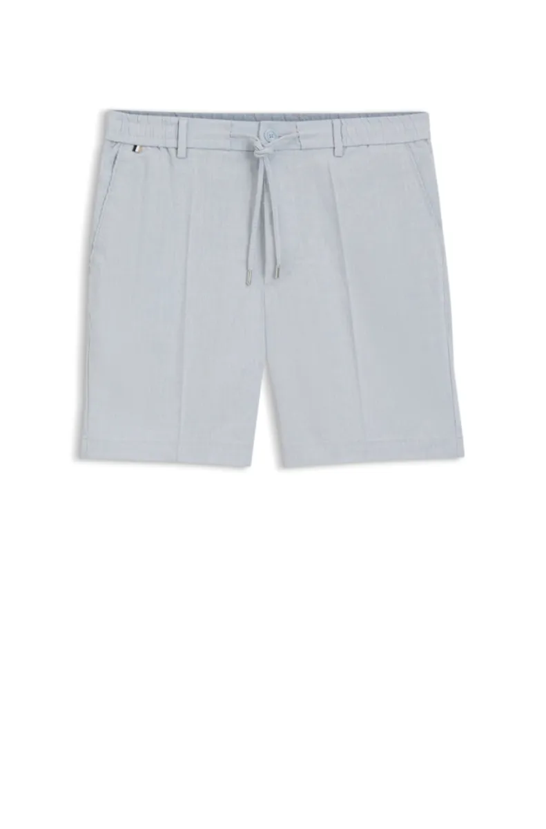 Hugo Boss-H-Kane1-RDS-Shorts-50557537-450 Light pastel blue-LICHT BLAUW