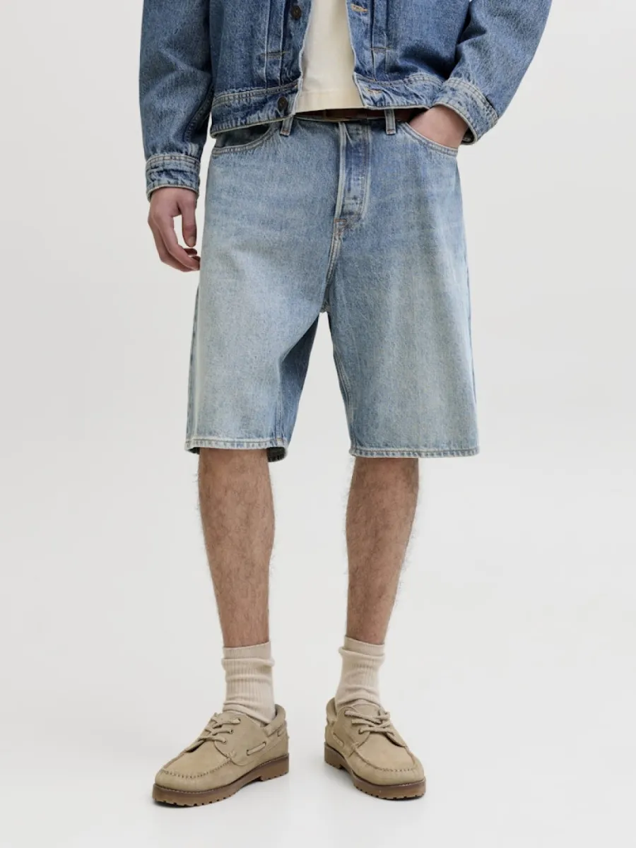 JACK & JONES-JJIALEX JJCLASSIC SHORTS AM 300 SN-12269532-Blue denim 761-DENIM