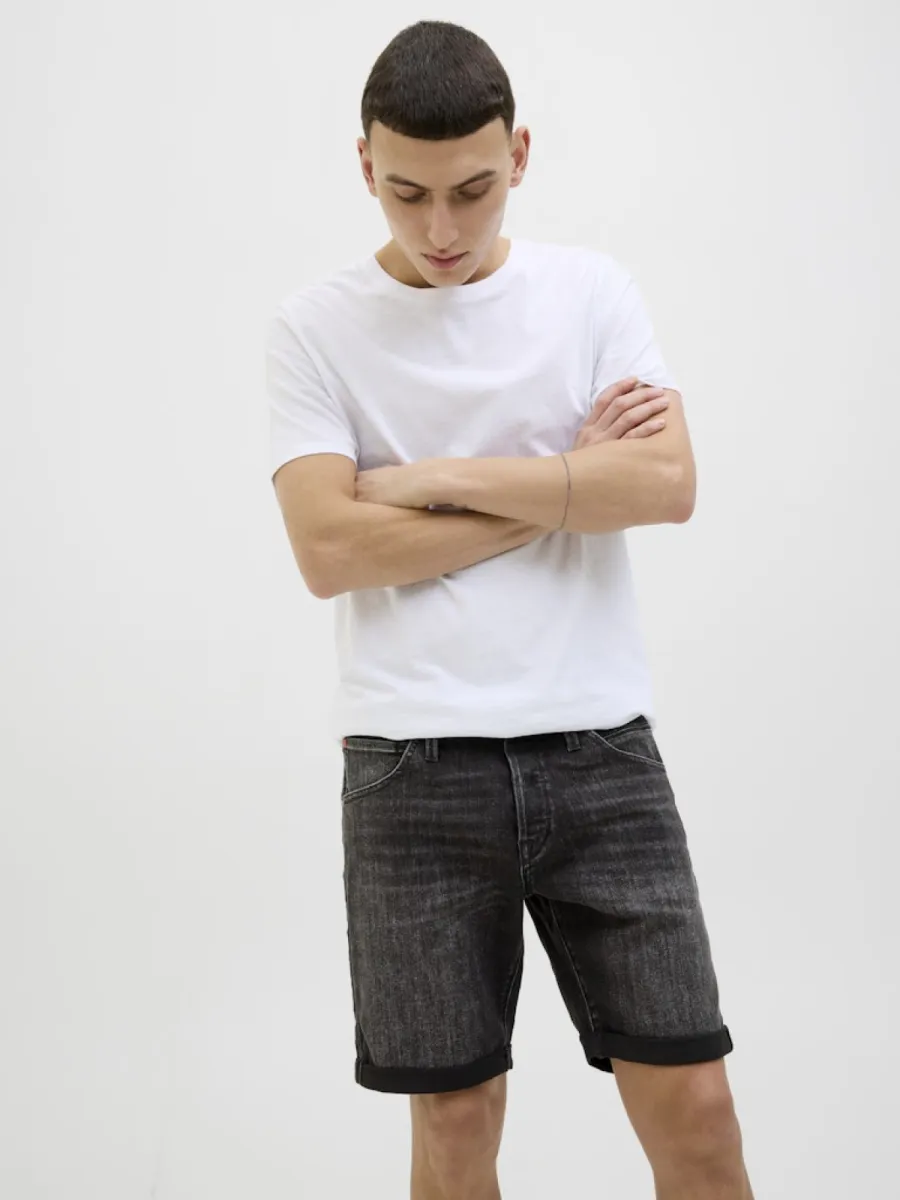 jack-jones-jjirick-jjfox-shorts-cb-310-sn-12269608-black-denim-317-zwart-3 JACK & JONES-JJIRICK JJFOX SHORTS CB 310 SN-12269608-Black denim 317-ZWART