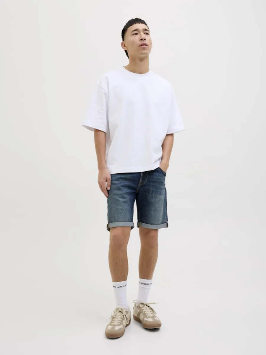 JACK & JONES-JJIRICK JJFOX SHORTS CB 310 SN-12269608-Blue denim 311-DENIM