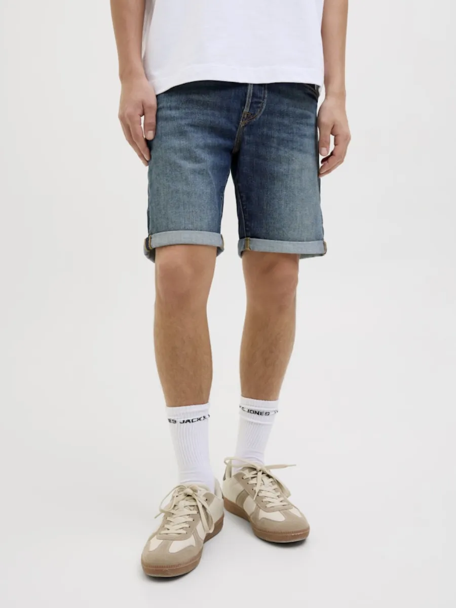 JACK & JONES-JJIRICK JJFOX SHORTS CB 310 SN-12269608-Blue denim 311-DENIM