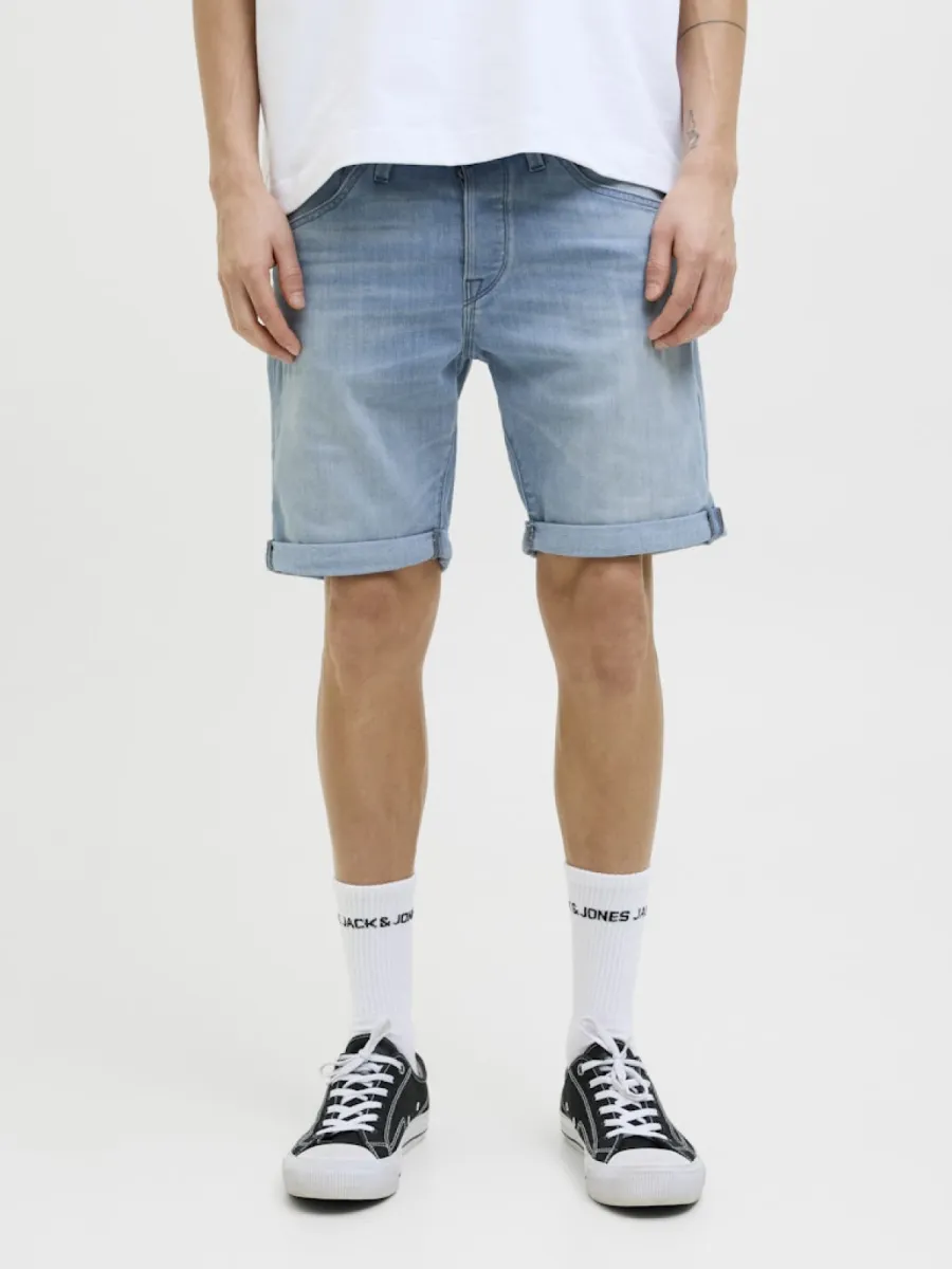 JACK & JONES-JJIRICK JJFOX SHORTS CB 310 SN-12269608-Blue denim 314-BLUE