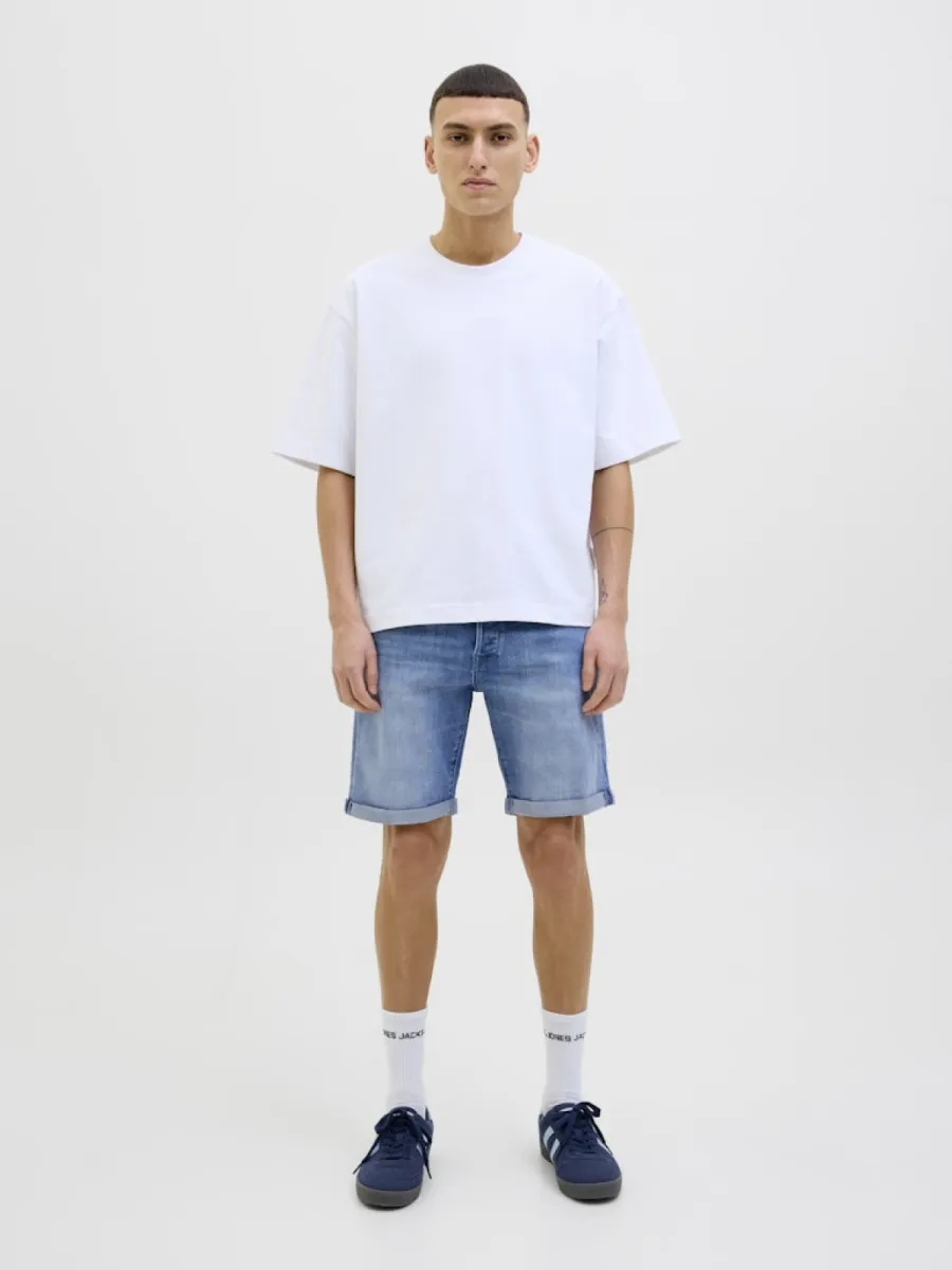 JACK & JONES-JJIRICK JJFOX SHORTS CB 310 SN-12269608-Blue denim 318-BLUE