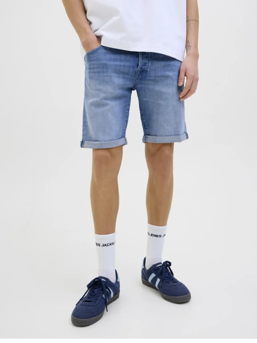 JACK & JONES-JJIRICK JJFOX SHORTS CB 310 SN-12269608-Blue denim 318-BLUE