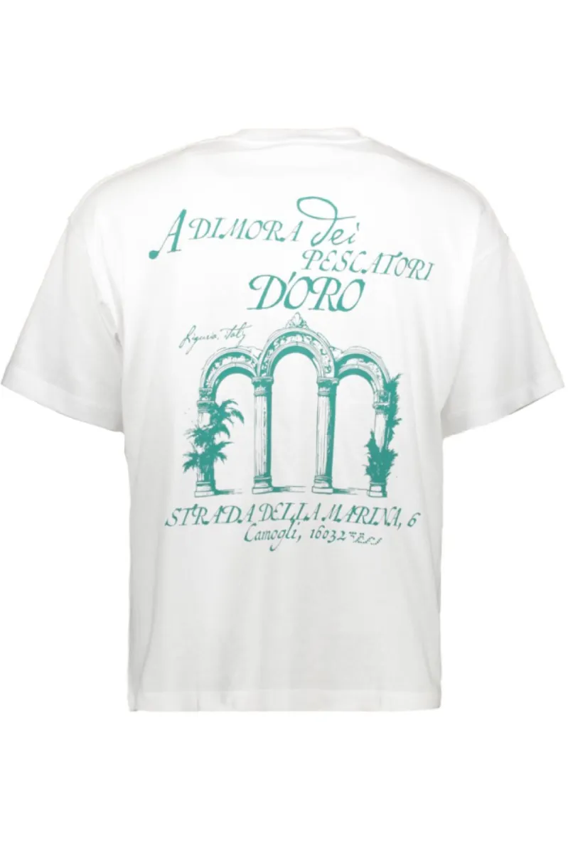 JACK & JONES-JORCOTEDAZUR LABEL BACK TEE SS CN-12296081-Bright white-WIT