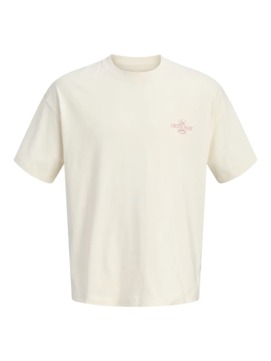JACK & JONES-JORSANREMO BACK TEE SS CREW NECK LN-12296724-Antique white-OFF WHITE