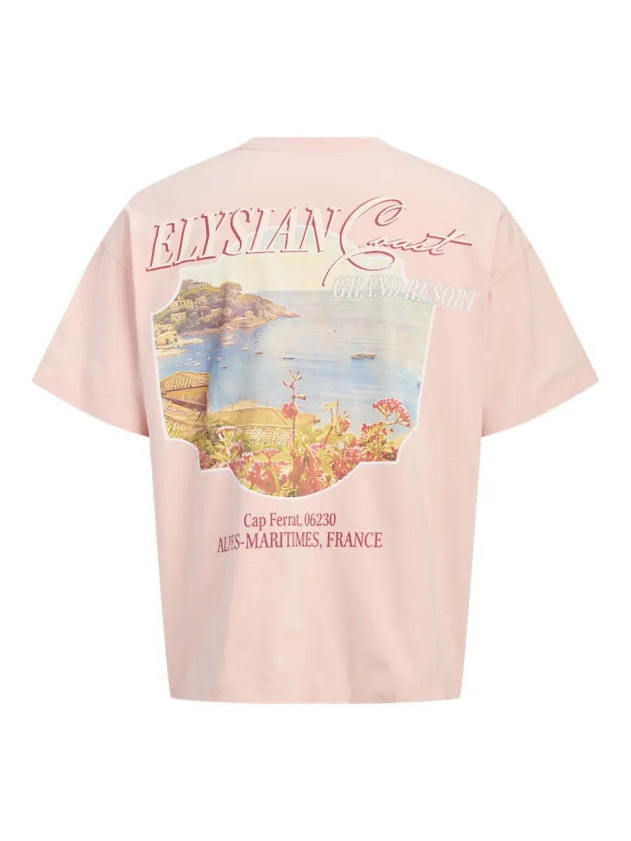 JACK & JONES-JORSANREMO BACK TEE SS CREW NECK LN-12296724-Peach melba-PERZIK