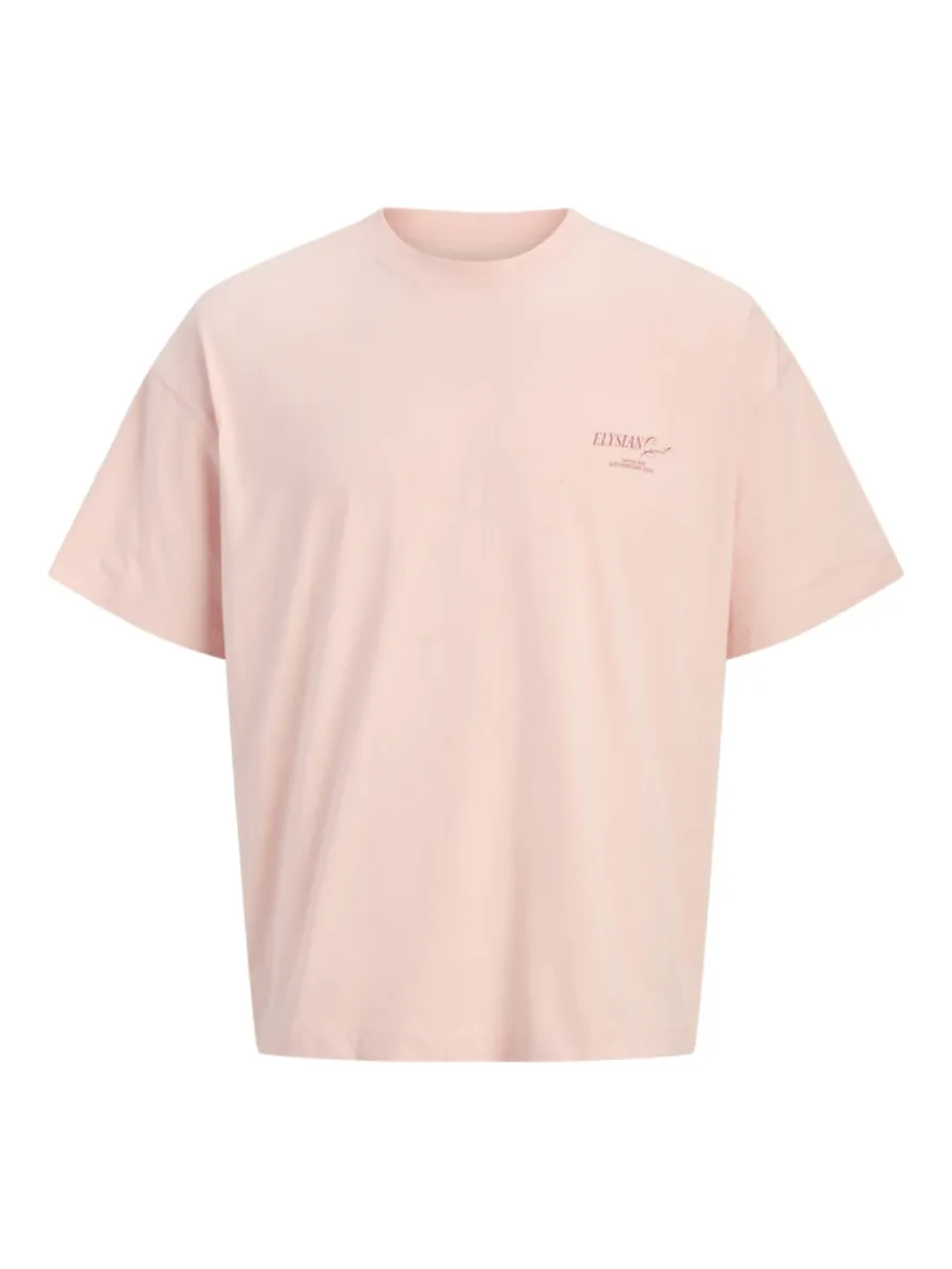 JACK & JONES-JORSANREMO BACK TEE SS CREW NECK LN-12296724-Peach melba-PERZIK