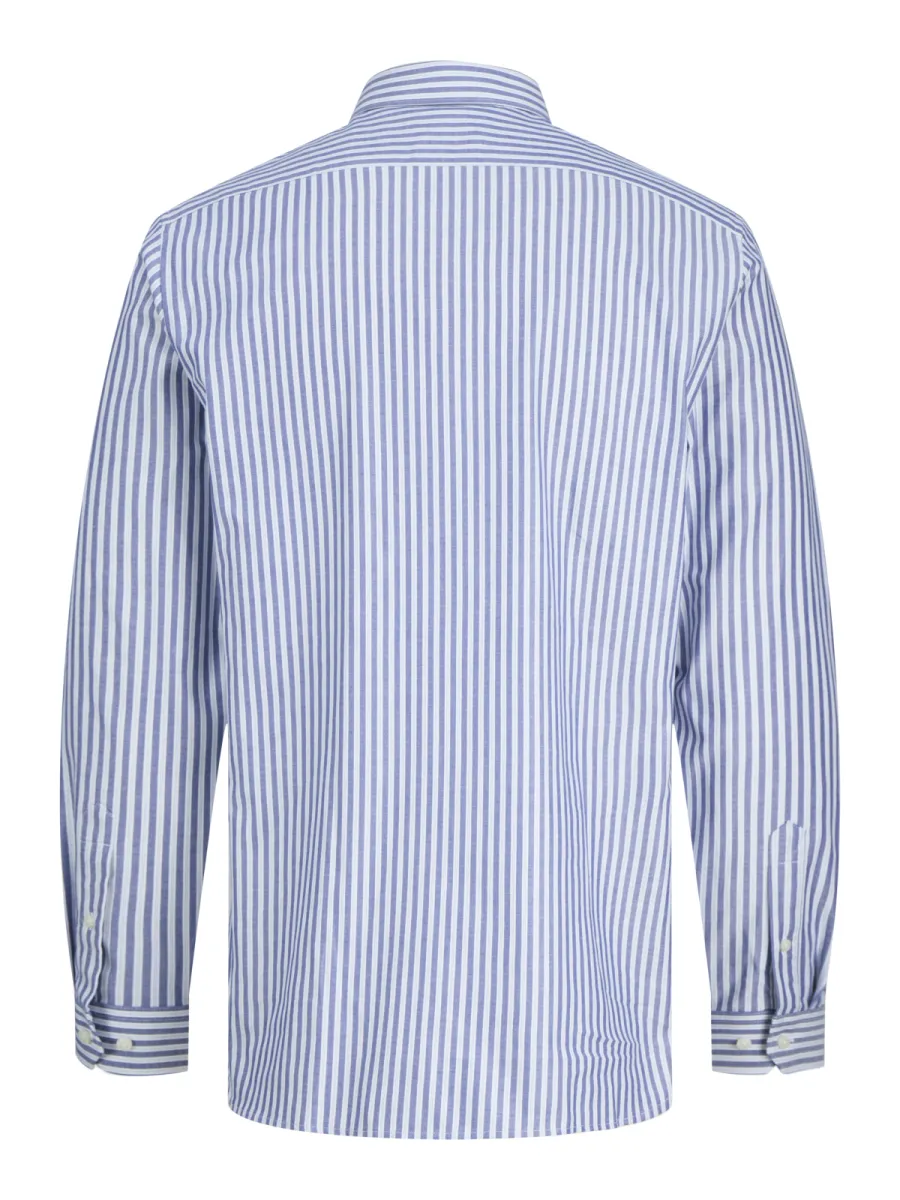 JACK & JONES-JPRBLAPARKER SHIRT L/S NOOS-12227385-Black iris-BLAUW
