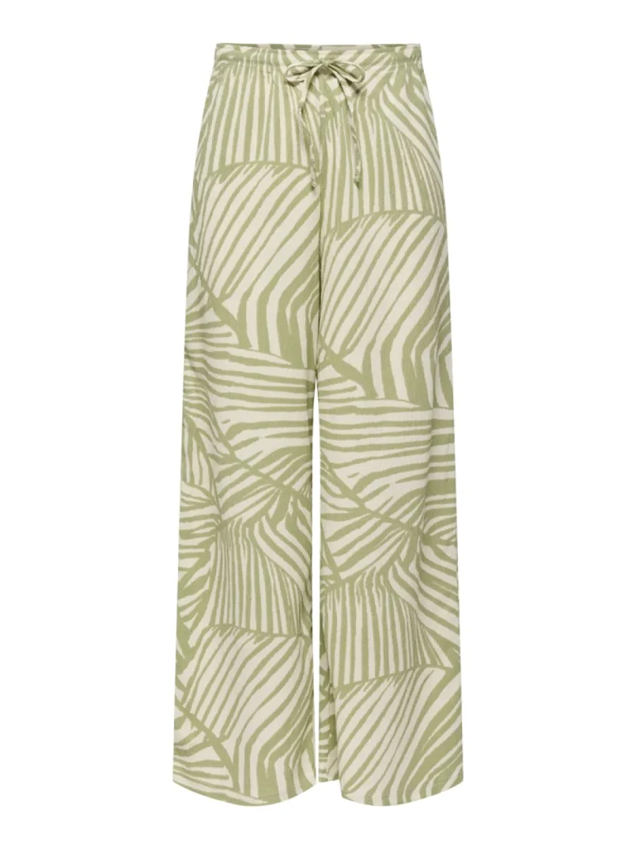 JDY-JDYDEBBIE NEW LOOSE PANT-15370187-Sage Trope-GROEN COMBINATIES