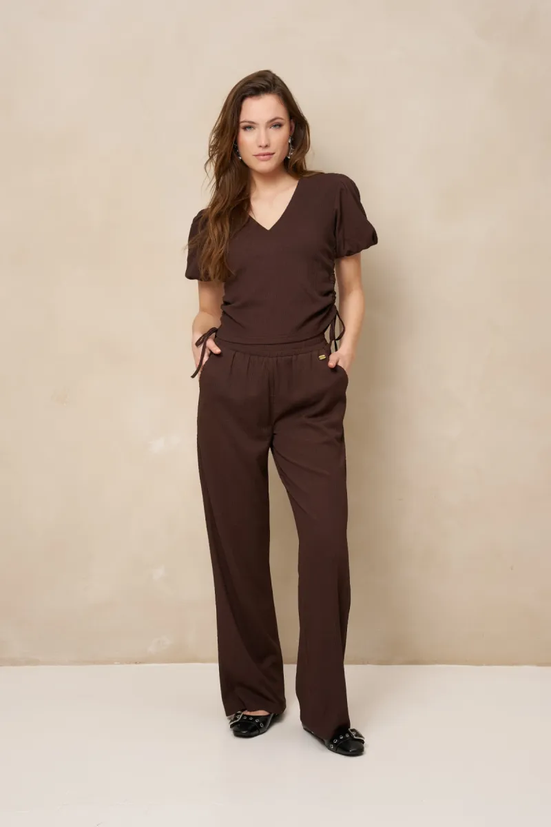 LOFTY MANNER--RF45 - Trouser Mea-200 Brown-BRUIN