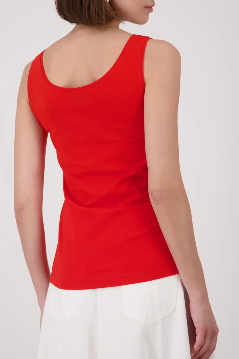 Monari-Basic top-410859-313 Coral red-KORAAL