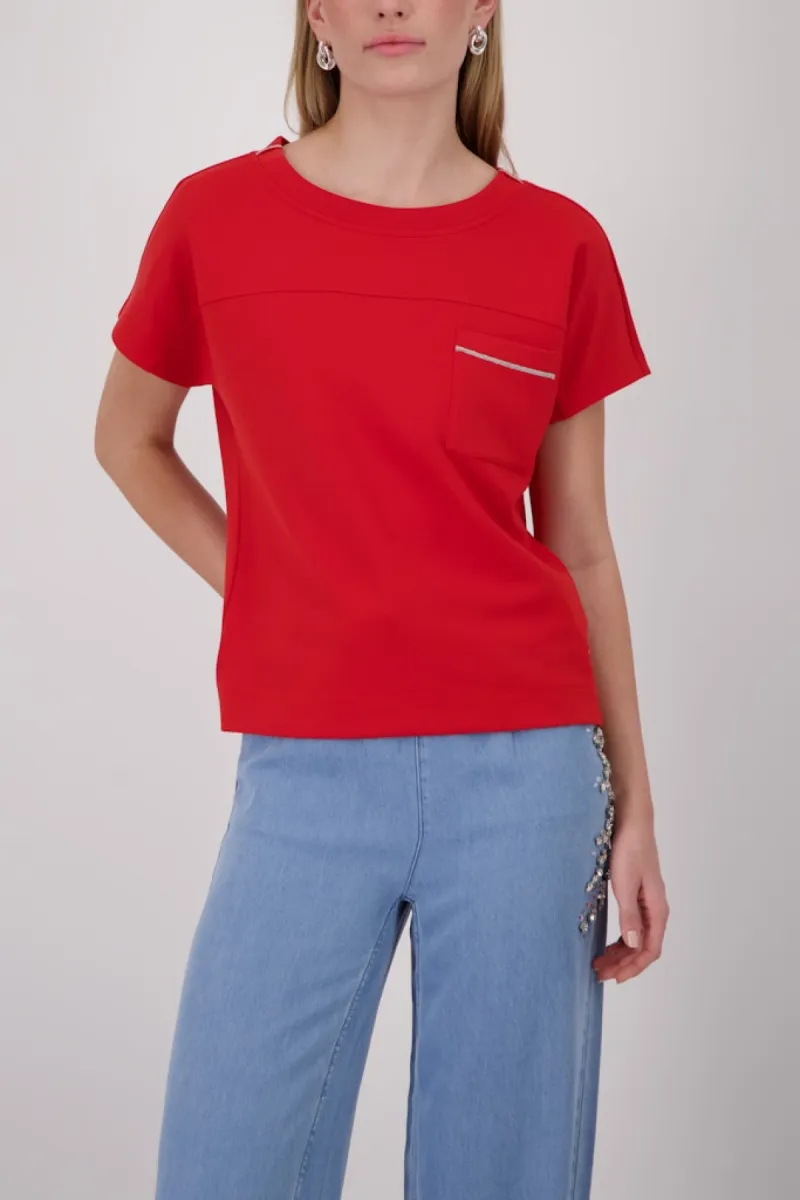monari-sweatshirt-with-chest-pocket-410967-313-coral-red-rood-1 Monari-Sweatshirt with chest pocket-410967-313 Coral red-ROOD