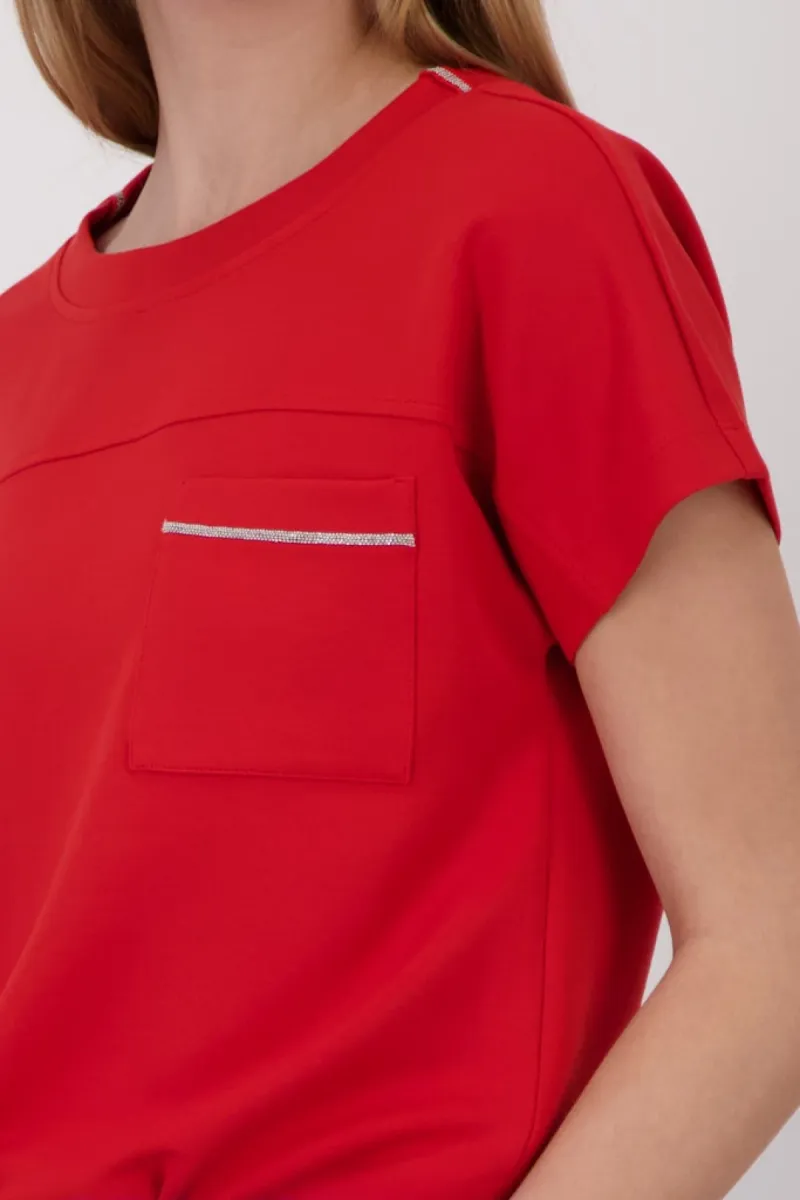 monari-sweatshirt-with-chest-pocket-410967-313-coral-red-rood-3 Monari-Sweatshirt with chest pocket-410967-313 Coral red-ROOD