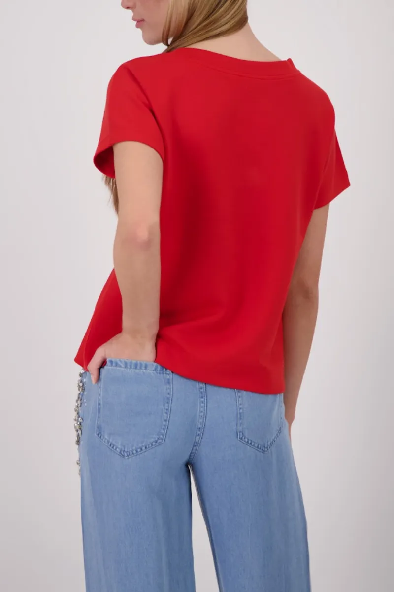 monari-sweatshirt-with-chest-pocket-410967-313-coral-red-rood-4 Monari-Sweatshirt with chest pocket-410967-313 Coral red-ROOD