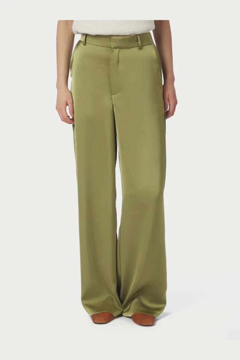 Neo Noir-Emmett Heavy Sateen Pants-164136-340 Sage Green-GROEN