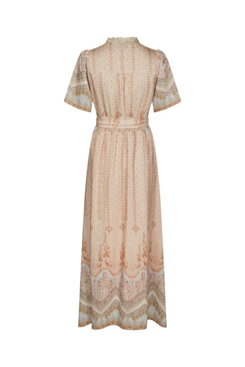 Neo Noir-Moviana Flower Border Dress-169030-618 Flower Peach-PERZIK
