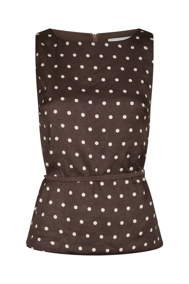 Neo Noir-Nassa big dot top-167904-676 Dark brown-DONKER BRUIN