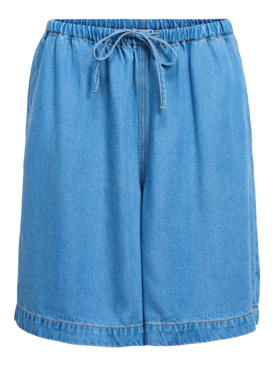 OBJECT-OBJFRAME MW DENIM SHORTS 145 ND-23049270-Light Blue Denim-LICHT DENIM
