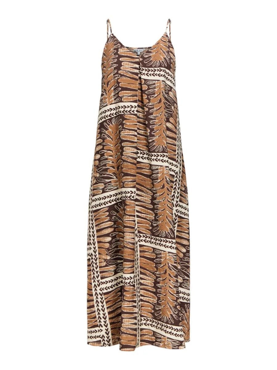 OBJECT-OBJSHELLY LO STRAP DRESS 145-23049495-Toasted Coconut-BRUIN
