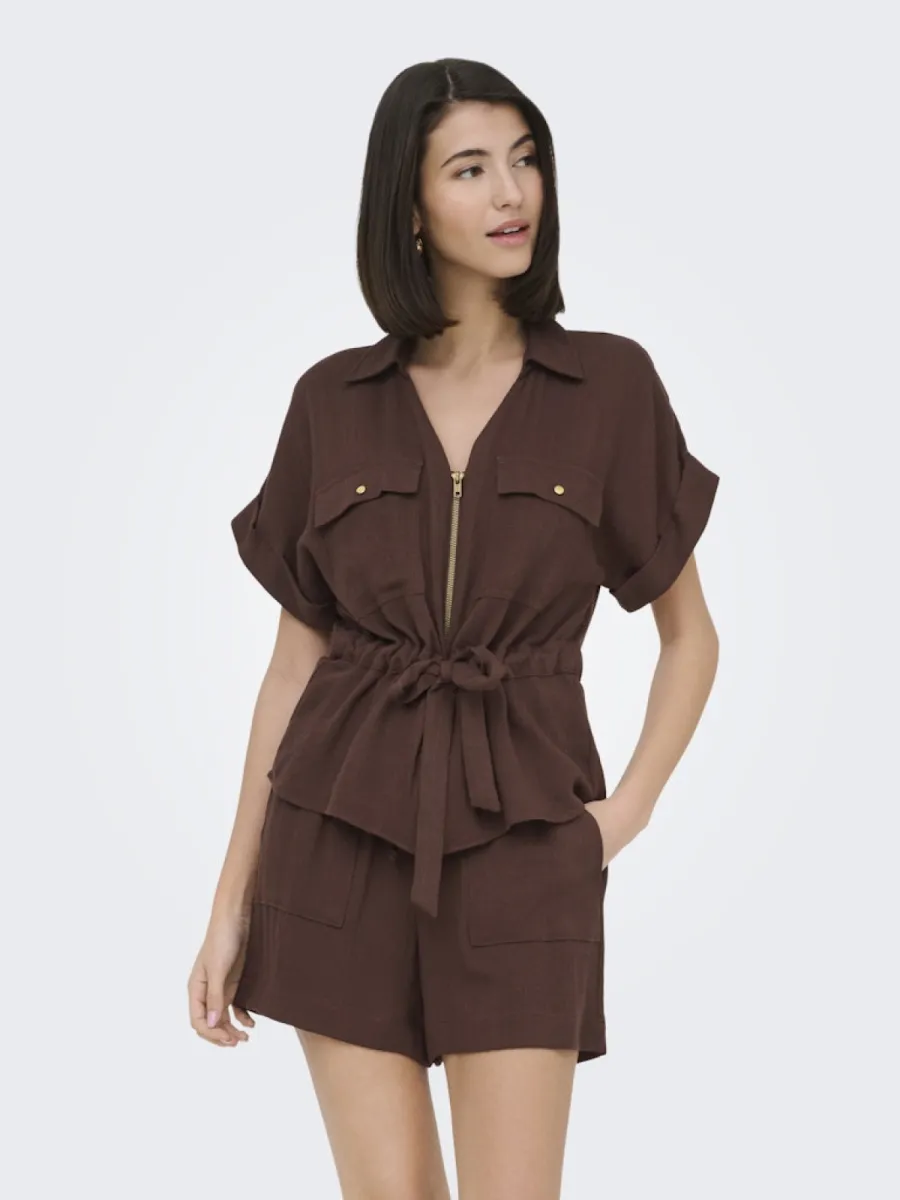 only-jdymille-s-s-zip-shirt-wvn-noos-15373098-chicory-coffee-cafe-2 ONLY-JDYMILLE S/S ZIP SHIRT WVN NOOS-15373098-Chicory Coffee-CAFE