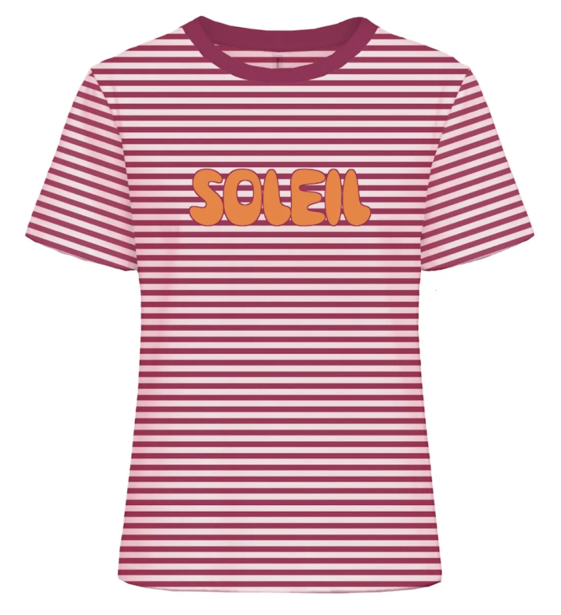 ONLY-ONLAMIRA S/S REG STRIPE TEE CS JRS-15393602-Romance rose-ROSE