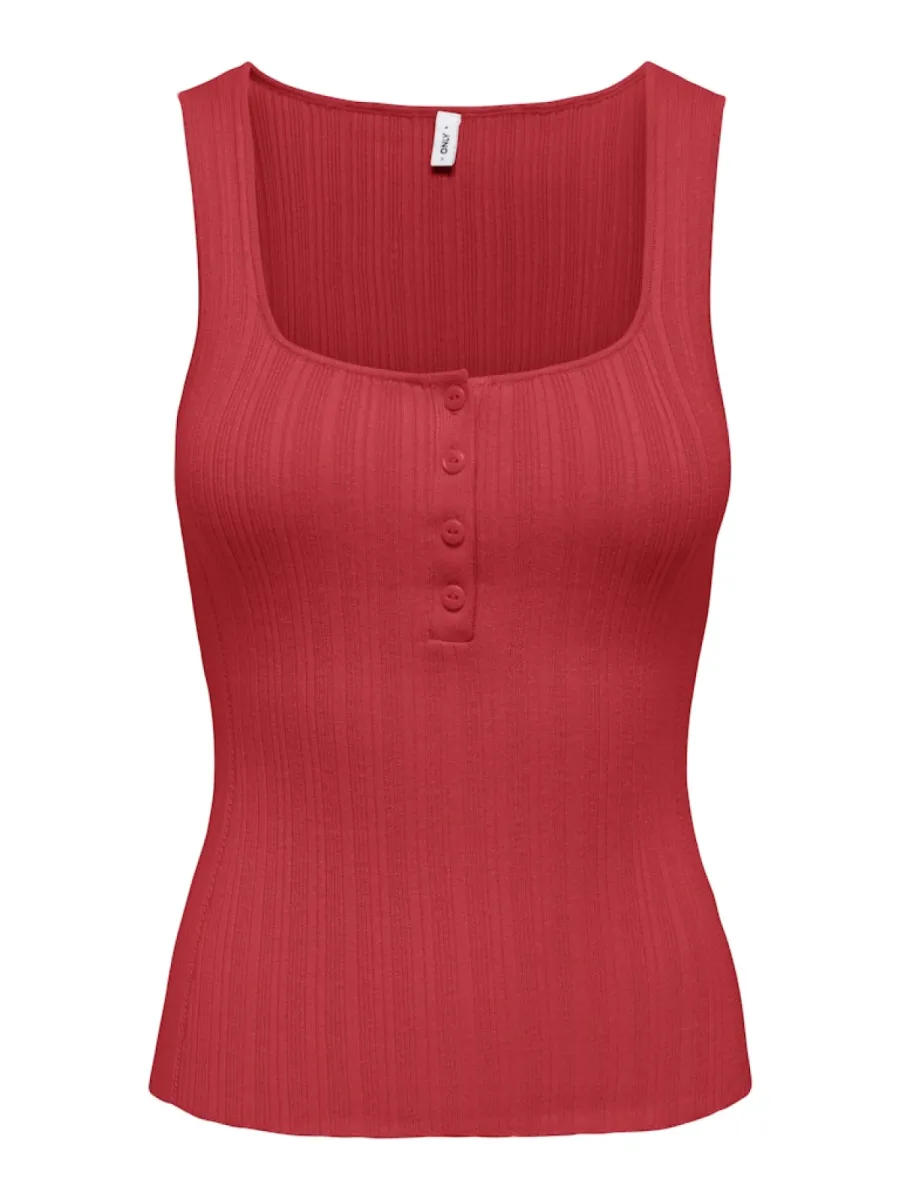 ONLY-ONLBREE SL SQUARE NECK TANK TOP CC-15373256-Pionsettia-GROEN