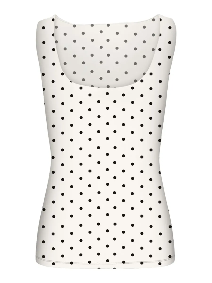 ONLY-ONLLONE AOP 2-WAY S/L TOP JRS-15348826-Cloud Dancer-CREME