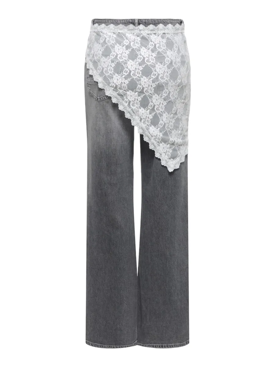 ONLY-ONLSOF LACE SCARF WVN EX-15380407-Cloud Dancer-CREME