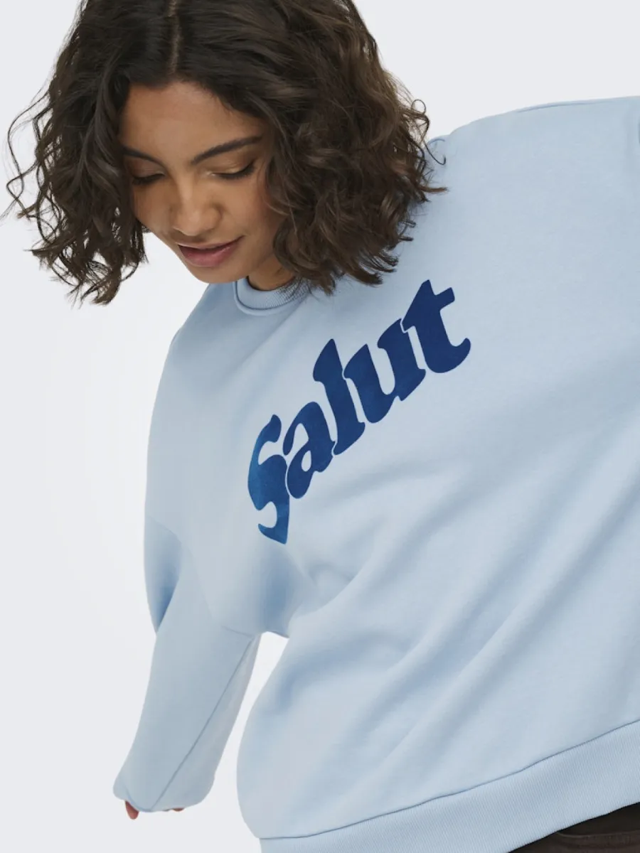 ONLY-ONLZALENTA BOXY L/S BOX CS SWT-15382701-Dusty blue-BLUE