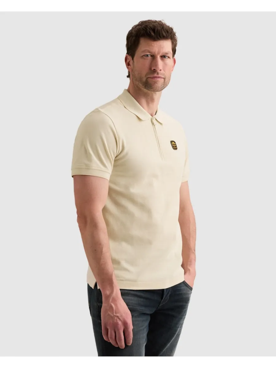PME LEGEND-Short sleeve polo interlock pique-PPSS2606869-7013 Bone white-WIT