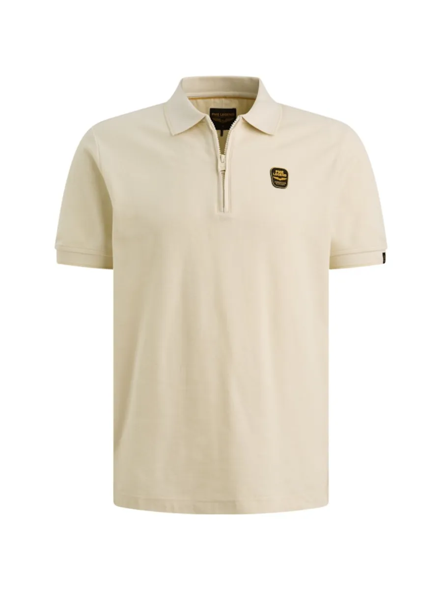 PME LEGEND-Short sleeve polo interlock pique-PPSS2606869-7013 Bone white-WIT
