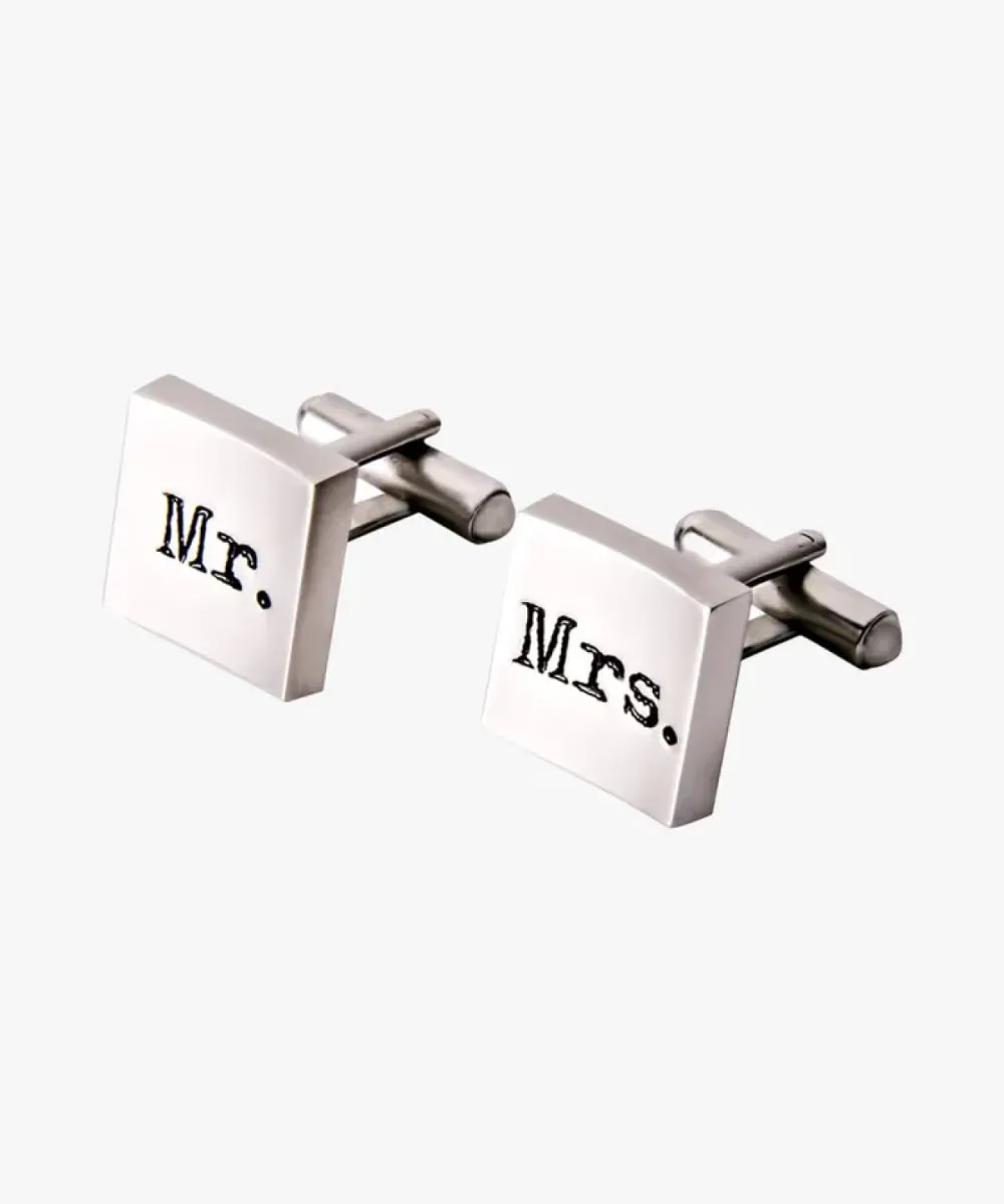 Profuomo-Cufflink MR MRS-PP2MA0003A-040 Silver-ZILVER GRIJS