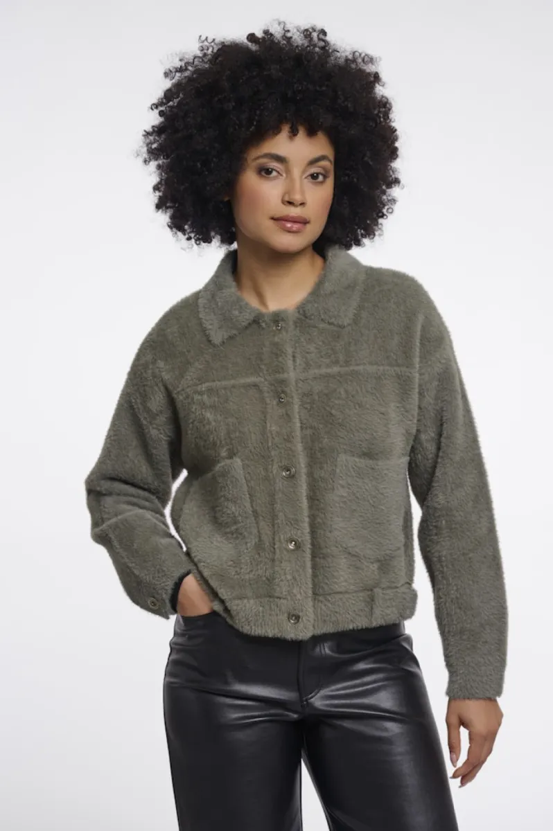 RINO & PELLE-Boxy Jacket-Bubbly.5002611-10867 Green Ash-GROEN