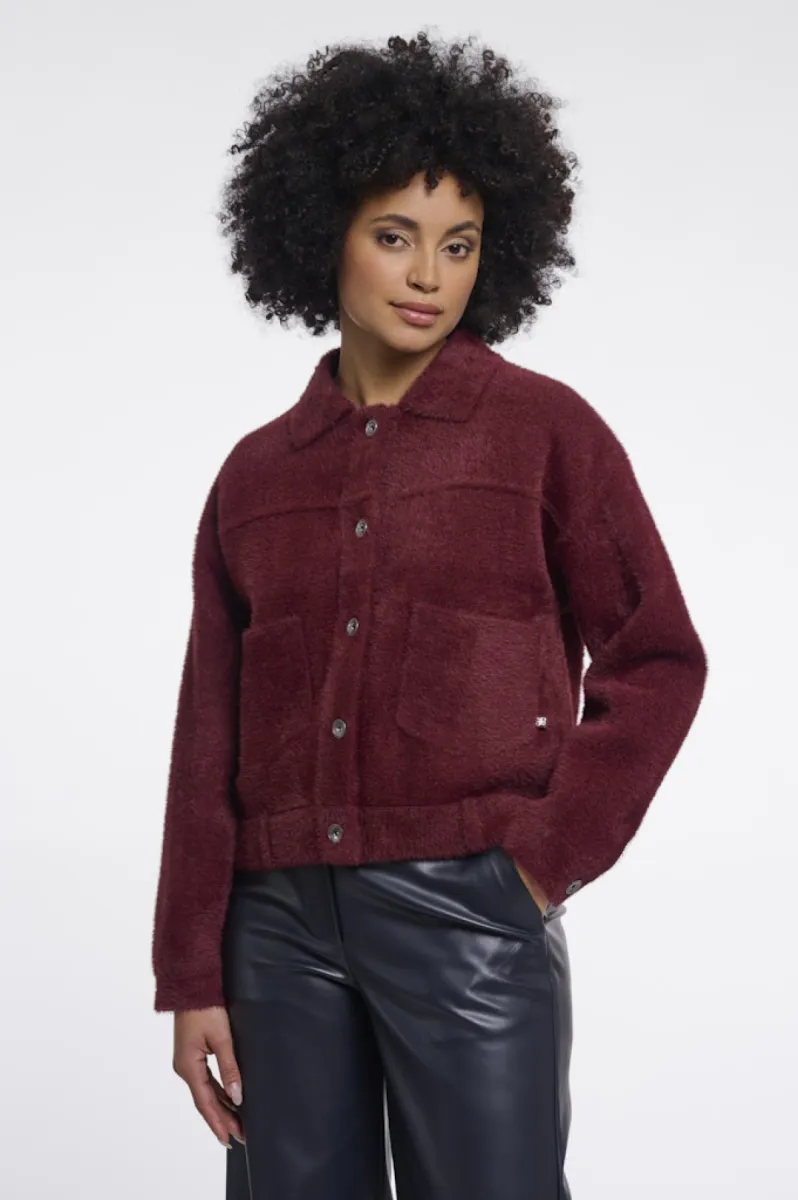 RINO & PELLE-Boxy Jacket-Bubbly.5002611-11110 Sangria-PERZIK