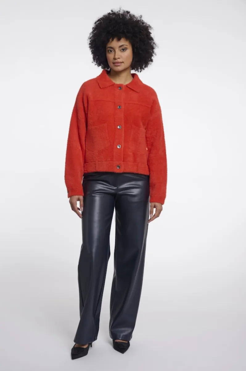 RINO & PELLE-Boxy Jacket-Bubbly.5002611-11149 Luminous Red-ROOD