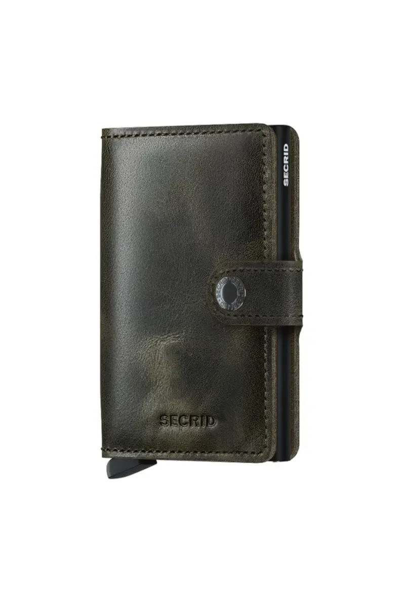 SECRID-Miniwallet vintage-MV-Olive black-OLIJF