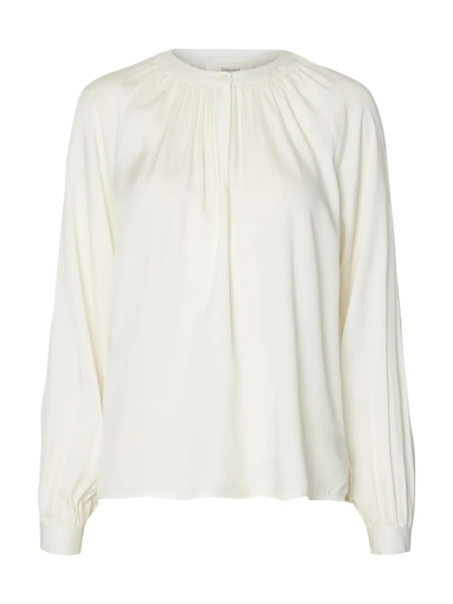 Selected Femme-SLWJONNA LS TOP-16101819-Egret-CREME